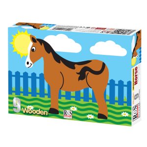 Horse 9 Piece Wooden Puzzle