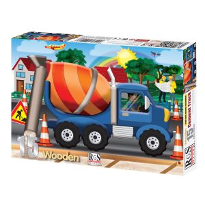 Cement Truck 15 Piece Wooden Puzzle