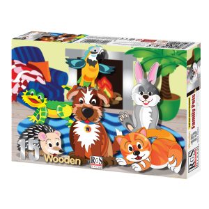Family Pets 15 Piece Wooden Puzzle