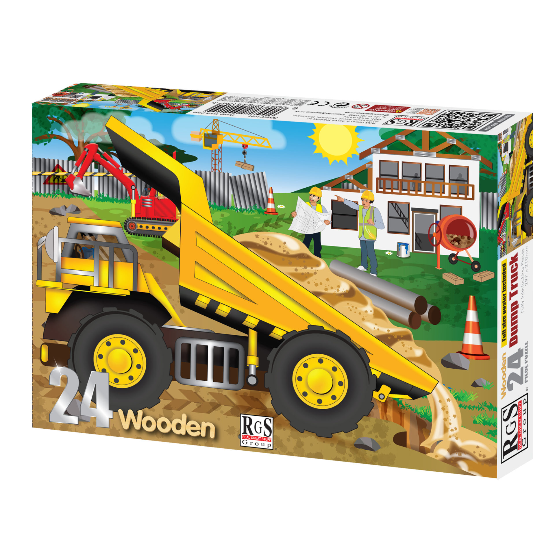 Dump Truck 24 Piece Wooden Puzzle