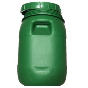 30L Open Mouth Drum With Lid - Green